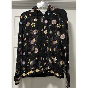Soho French terry print hooded jacket‎ size Medium NWT